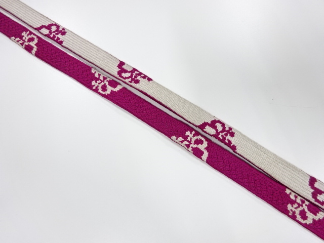 SALE!! Antique SILK hand-knit obijime