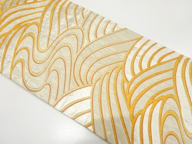 SALE!! JAPANESE KIMONO / ANTIQUE FUKURO OBI / SILK / WOVEN STREAM