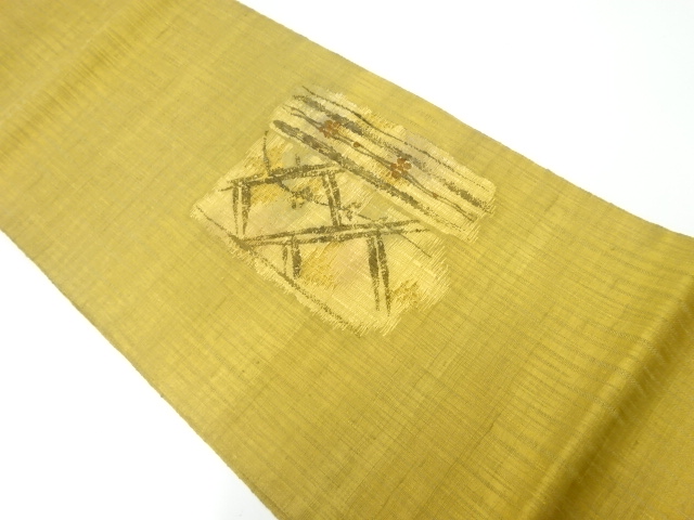 SALE!! JAPANESE FUKURO OBI / WOVEN BRANCH UME / BY WATABUN