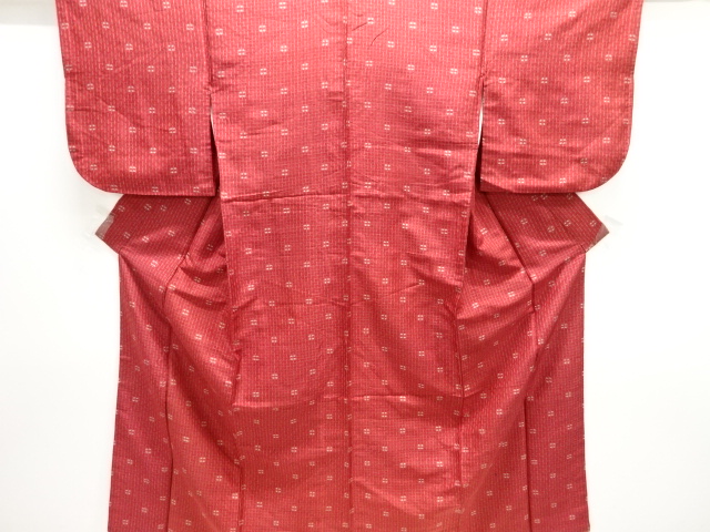 SALE!! JAPANESE KIMONO / ANTIQUE KIMONO / TAISHO ROMAN STYLE / WOVEN KASURI PATTERN
