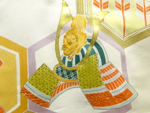 SALE!! JAPANESE KIMONO / ANTIQUE KIMONO FOR BOYS / SILK / EMBROIDERY / FOLDING FAN PATTERN