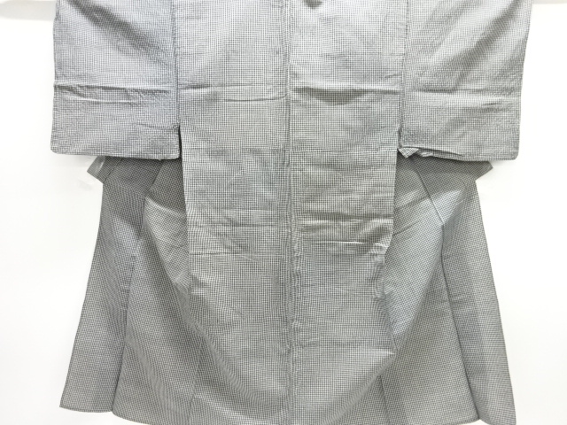 JAPANESE KIMONO / ANTIQUE RYUSO / WOVEN GRID