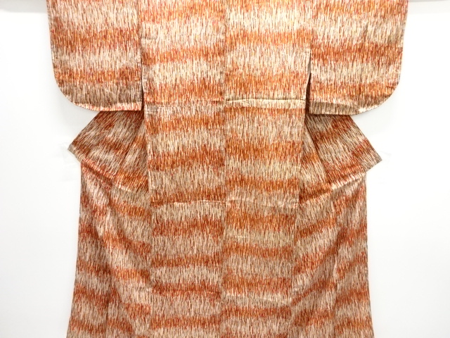 SALE!! JAPANESE KIMONO / ANTIQUE KIMONO / TAISHO ROMAN STYLE / SILK / WOVEN STRIPE