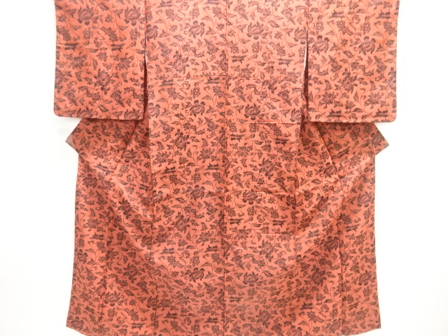 SALE!! JAPANESE KIMONO / ANTIQUE KIMONO / TAISHO ROMAN STYLE / WOVEN CHINESE FLOWER