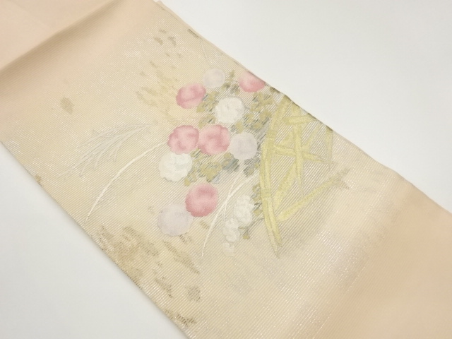 SALE!! JAPANESE NAGOYA OBI FOR SUMMER / WOVEN PLANTS