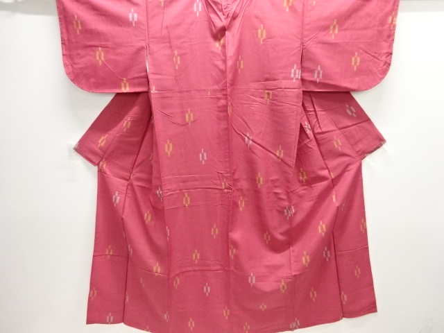 SALE!! JAPANESE KIMONO / ANTIQUE KIMONO / SILK / TAISHO ROMAN STYLE / WOVEN ABSTRACT PATTERN