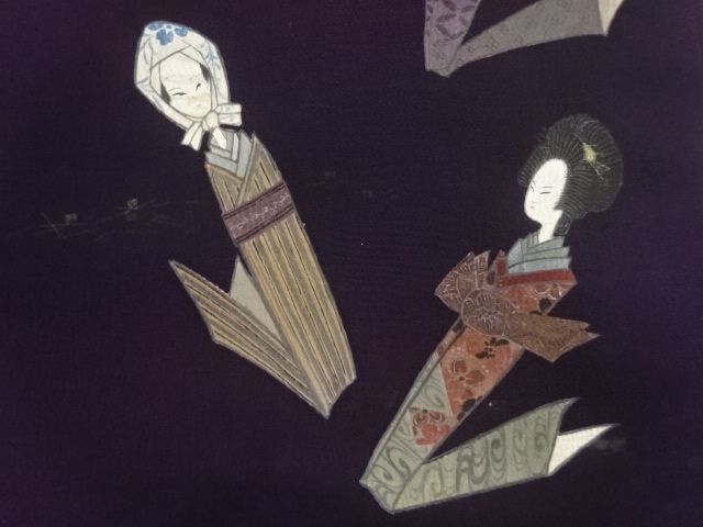 SALE!! JAPANESE KIMONO / ANTIQUE NAGOYA OBI / SILK / DOLLS