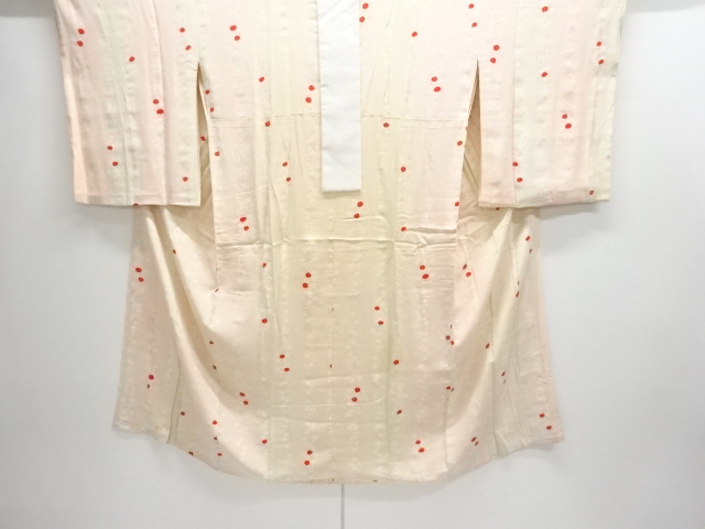 SALE!! JAPANESE KIMONO / ANTIQUE HITOE JUBAN / SILK / KINSHA / FLOWERS