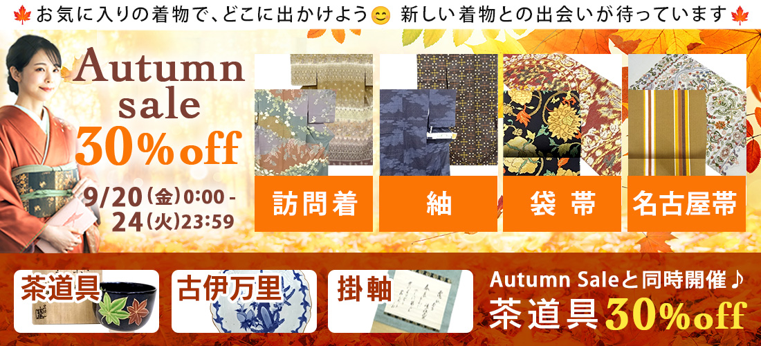 単衣 塩沢紬 あっけない 花模様 亀甲 薄灰緑色 KK-1729