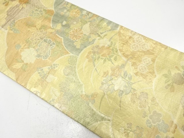 SALE!! JAPANESE FUKURO OBI / SAGANISHIKI / WOVEN CLASSICAL PATTERN