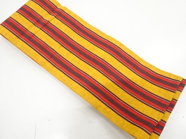 SALE!! JAPANESE HANHABA OBI / COTTON / TSUMUGI / WOVEN STRIPE