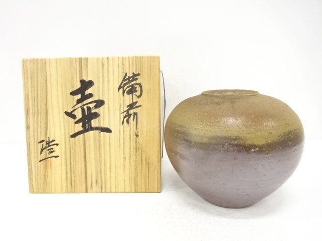 JAPANESE COLLECTIBLE / BIZEN WARE / JAR BY KOICHI HISAMOTO