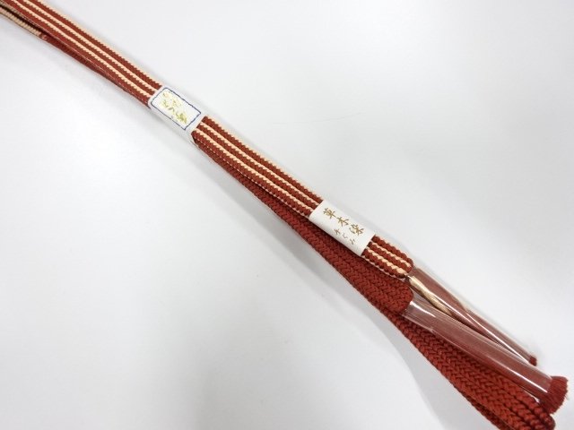 JAPANESE KIMONO / GREAT DEAL UNUSED HAND-TIED OBIJIME