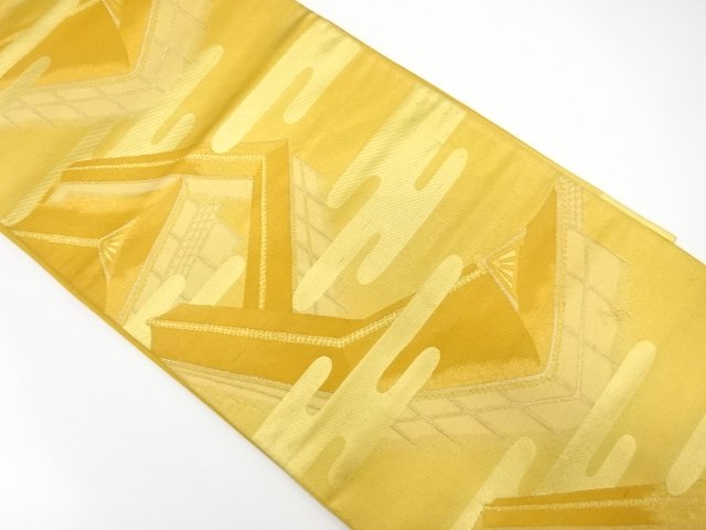 SALE!! JAPANESE KIMONO / ANTIQUE FUKURO OBI / SILK / WOVEN EGASUMI PATTERN
