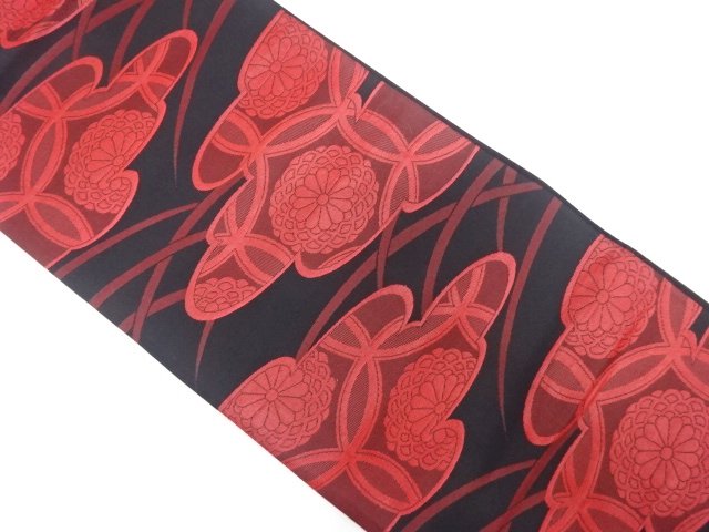 SALE!! JAPANESE FUKURO OBI / WOVEN FLOWER