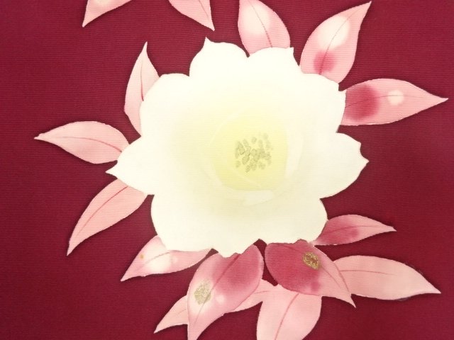SALE!! JAPANESE KIMONO / ANTIQUE SHIOSE ROSE PATTERN NAGOYA OBI