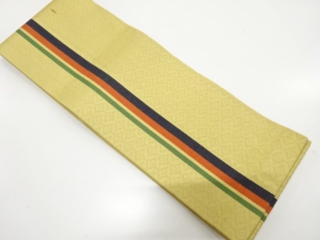 SALE!! JAPANESE KIMONO / STRIPE / CLOISONNE WEAVE PATTERN HANHABA OBI