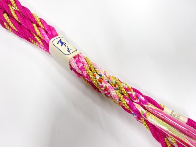 SALE!! JAPANESE KIMONO / UNUSED HAND-TIED OBIJIME