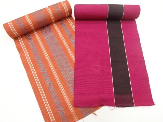 SALE!! JAPANESE KIMONO / ANTIQUE OBI FABRIC BOLT 2-PIECE SET