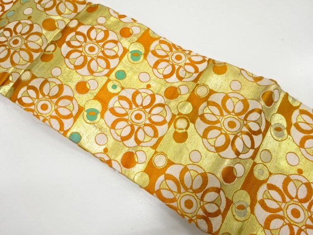 SALE!! JAPANESE KIMONO / ANTIQUE CHILDRENS OBI / CHECKERED / POLKA DOT WEAVE 