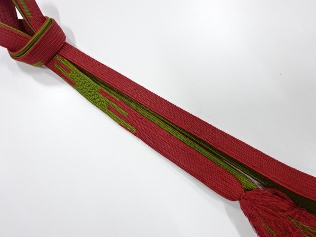 SALE!! JAPANESE KIMONO / HAND-TIED OBIJIME