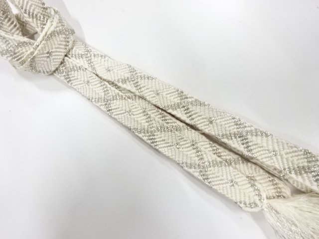 SALE!! JAPANESE KIMONO / HAND-TIED OBIJIME