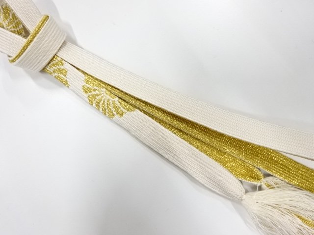 SALE!! JAPANESE KIMONO / HAND-TIED OBIJIME