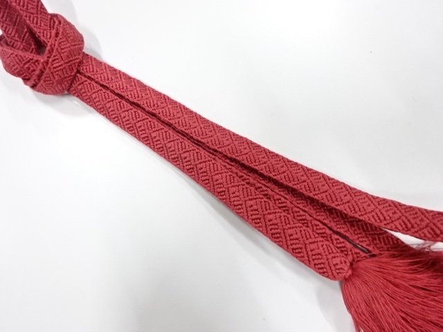 SALE!! JAPANESE KIMONO / HAND-TIED OBIJIME