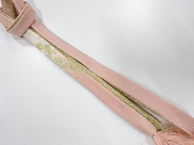 SALE!! JAPANESE KIMONO / HAND-TIED OBIJIME