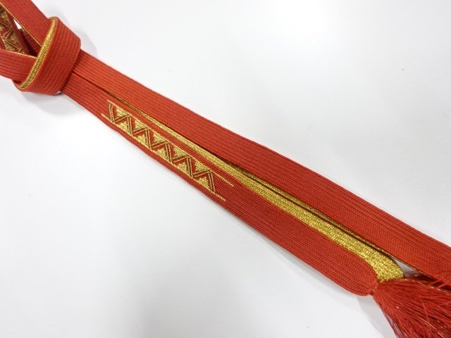 SALE!! JAPANESE KIMONO / HAND-TIED OBIJIME