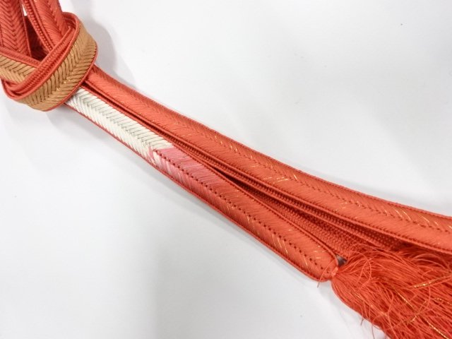 SALE!! JAPANESE KIMONO / HAND-TIED OBIJIME