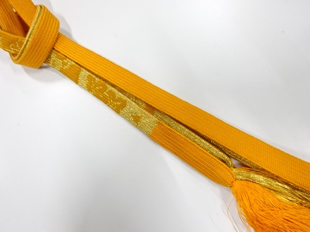 SALE!! JAPANESE KIMONO / HAND-TIED OBIJIME