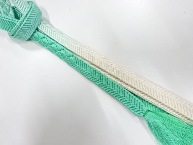 SALE!! JAPANESE KIMONO / HAND-TIED OBIJIME