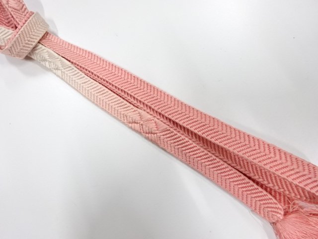 SALE!! JAPANESE KIMONO / HAND-TIED OBIJIME