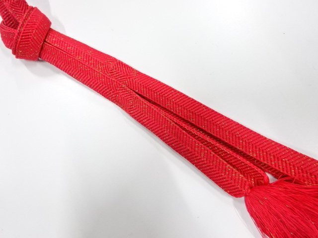 SALE!! JAPANESE KIMONO / HAND-TIED OBIJIME