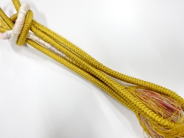 SALE!! JAPANESE KIMONO / HAND-TIED OBIJIME