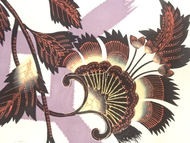 SALE!! JAPANESE KIMONO / ANTIQUE NAGOYA OBI / EMBROIDERY / CHINESE FLOWER