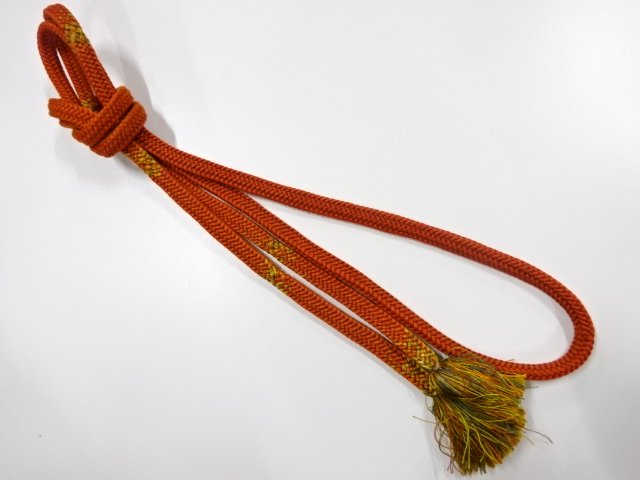 SALE!! JAPANESE KIMONO / HAND-TIED OBIJIME CORD / SILK