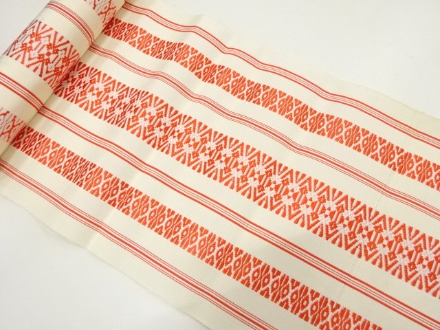 SALE!! JAPANESE KIMONO / ANTIQUE HAKATA 8-SUN OBI FABRIC BOLT