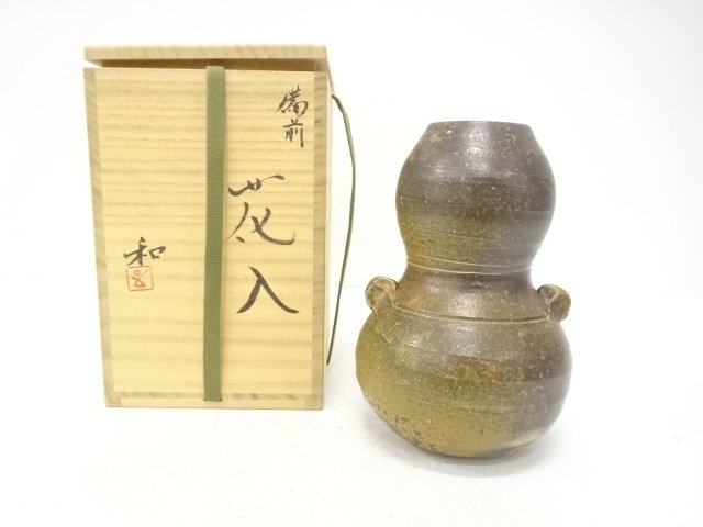 SALE!! JAPANESE TEA CEREMONY / BIZEN WARE HANAIRE FLOWER VASE / ARTISAN WORK
