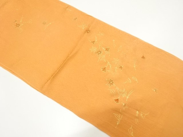 SALE!! JAPANESE KIMONO / GOLD-LEAF OBIAGE