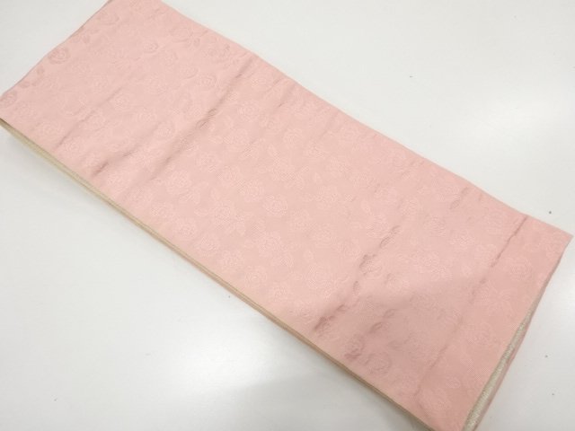 JAPANESE HANHABA OBI / REVERSIBLE / WOVEN ROSE