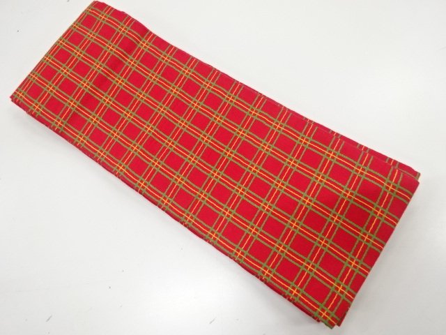 JAPANESE HANHABA OBI / WOVEN GRID