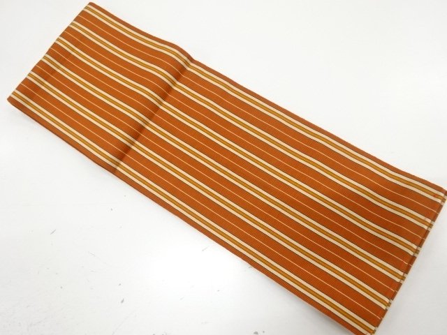 JAPANESE HANHABA OBI / CHIKUZEN HAKATA / WOVEN STRIPE