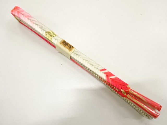 SALE!! JAPANESE KIMONO / UNUSED HAND-TIED OBIJIME CORD / SILK
