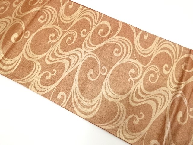 SALE!! JAPANESE KIMONO / ANTIQUE FUKURO OBI / WOVEN STREAM