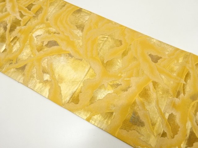 SALE!! JAPANESE KIMONO / ANTIQUE FUKURO OBI / WOVEN PLANTS