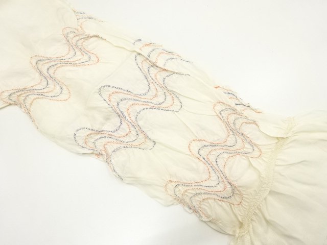 SALE!! JAPANESE KIMONO / OBIAGE FOR SUMMER / SILK / SHIBORI