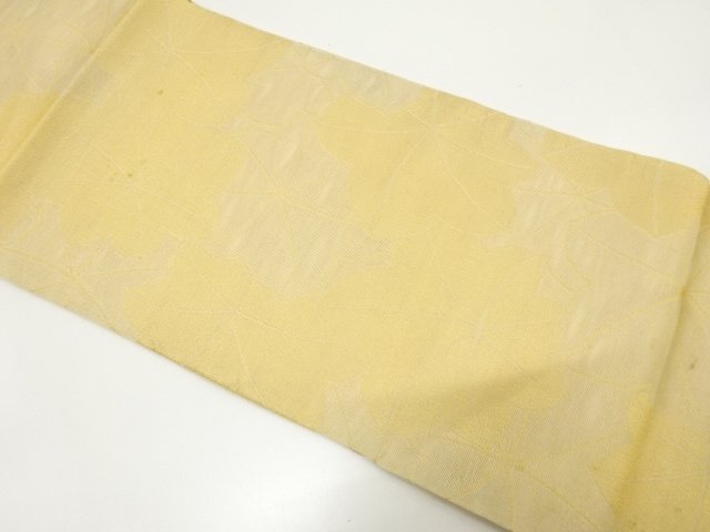 SALE!! JAPANESE KIMONO / ANTIQUE KIMONO FOR SUMMER MAPLE PATTERN WOVEN FULL-L