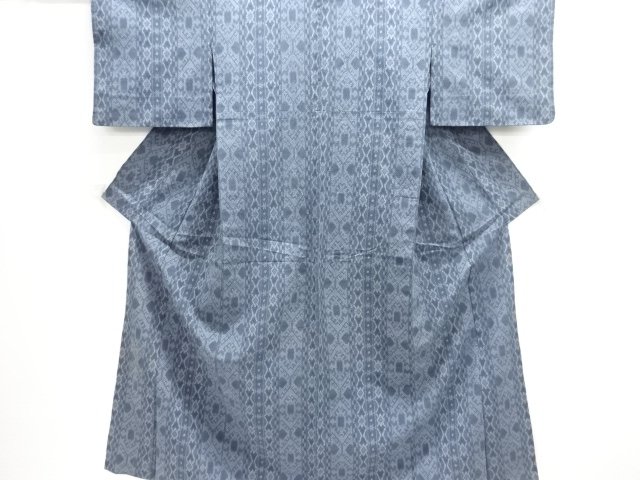 SALE!! JAPANESE KIMONO / ANTIQUE HITOE KIMONO / SILK / HON-SHIOZAWA / WOVEN ABSTRACT PATTERN